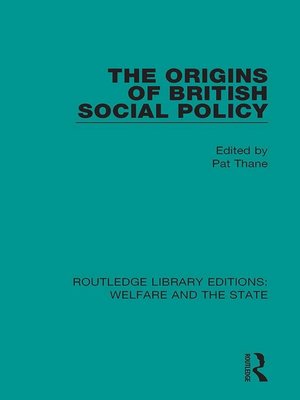 cover image of The Origins of British Social Policy